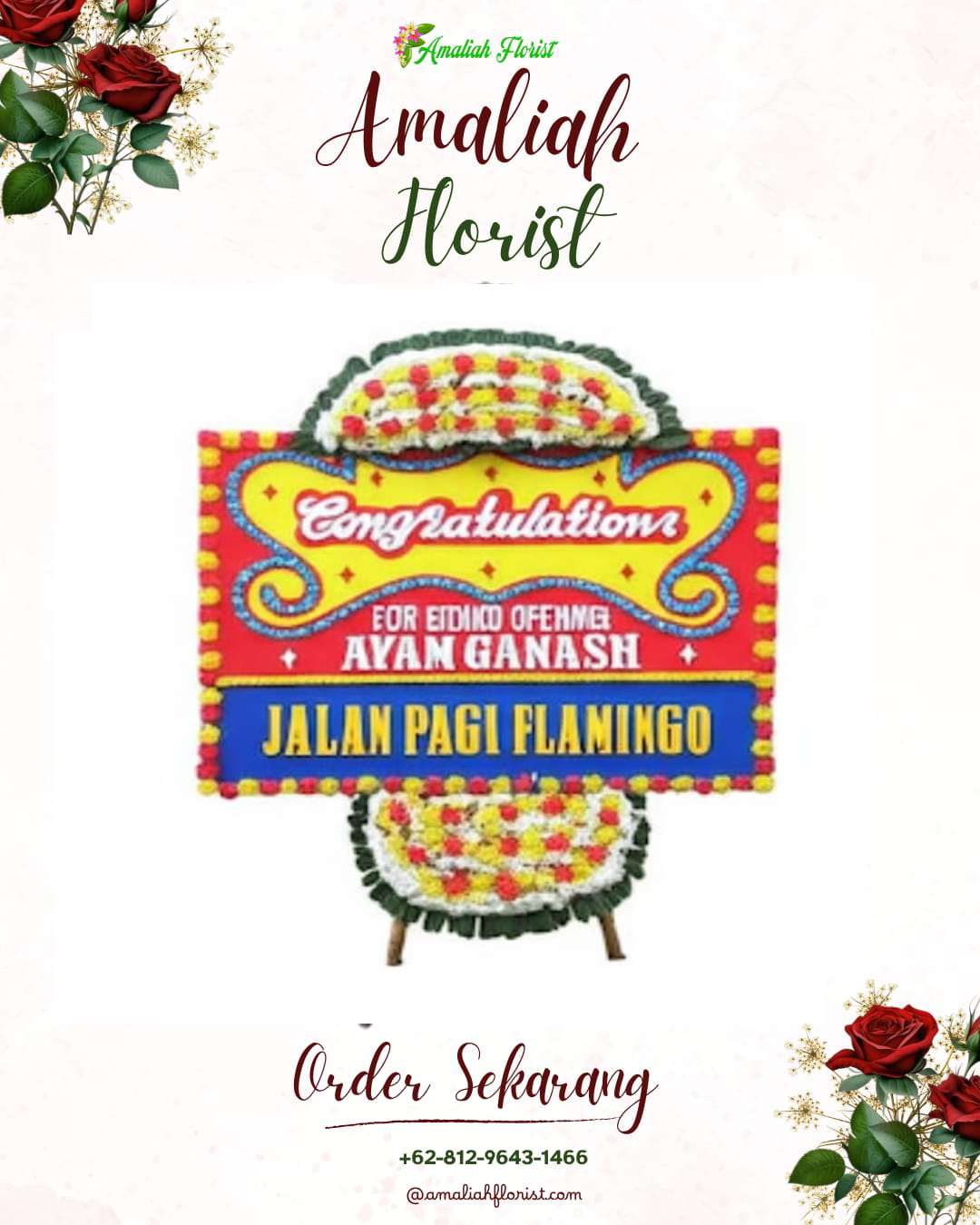 Sewa Papan Bunga Bubutan